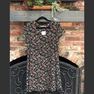 Kimchi Blue black/muticolor floral shift dress